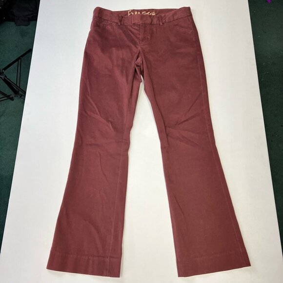 Ezra Fitch Womens Flare Pants Rosewood Mid Rise Stretch Zipper Pockets 29 - Picture 1 of 11